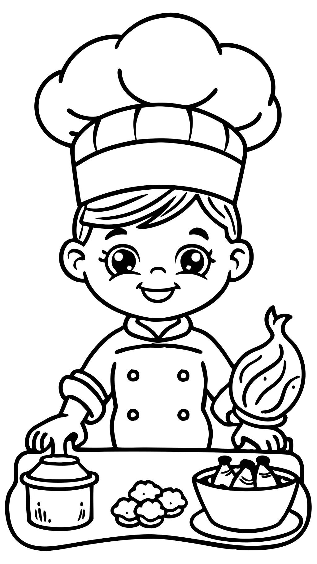 cooking coloring pages